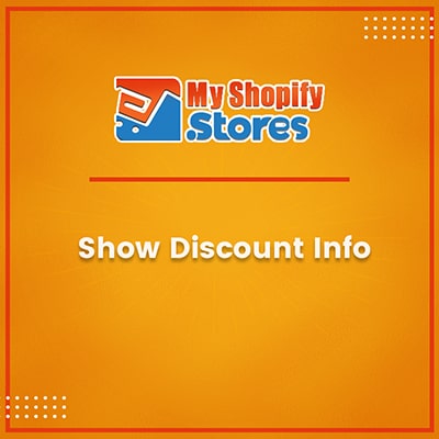 Show discount info